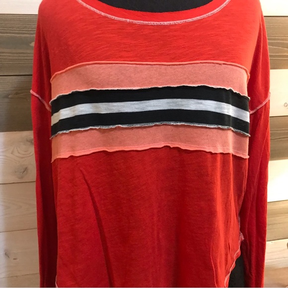 We the Free ⚜️ Orange Striped Insude Out Threading - Picture 3 of 12